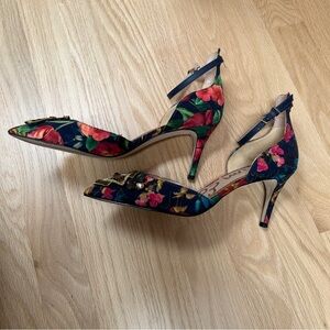 *VGUC* Sam Edelman Embellished Pumps - Floral Multi - Size 6W